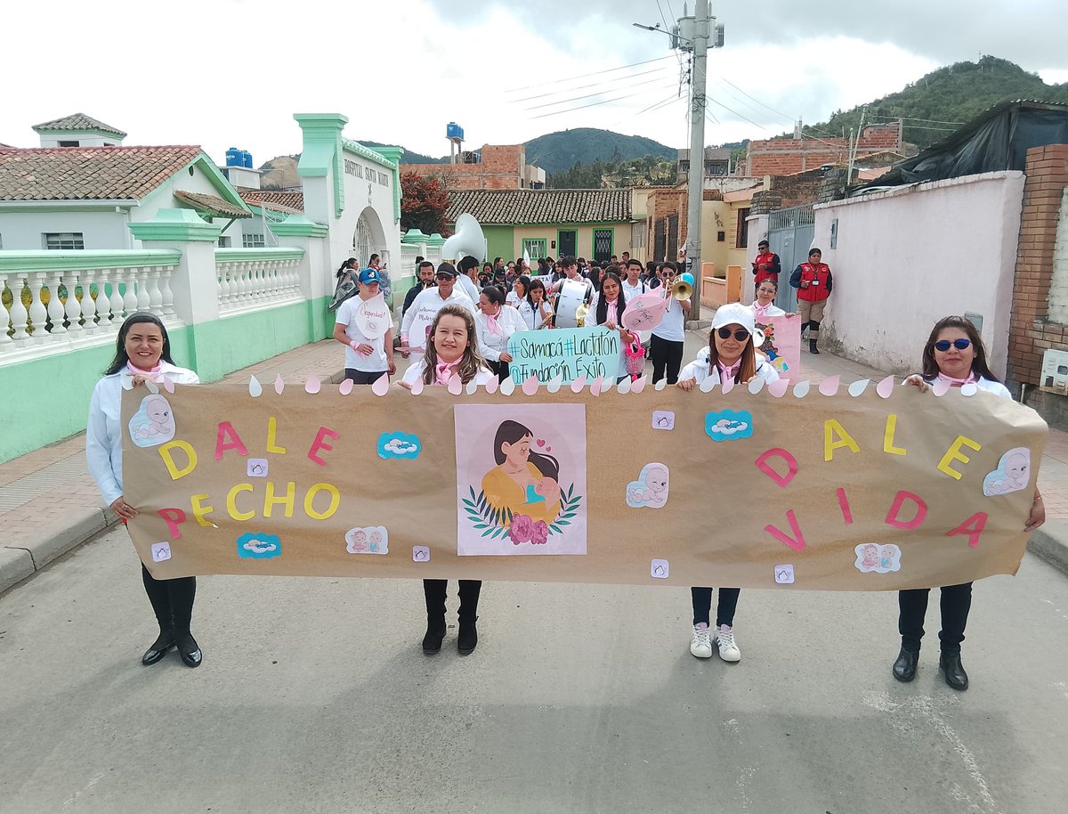 ErikaC89361's tweet photo. "La lactancia materna es el vínculo de amor que vuelve sanos fuertes y felices a nuestros niños" ❤️#Lactatón  @WcastiblancoG @Fundacion_Exito #samaca https://t.co/hZ6JWKDGkJ