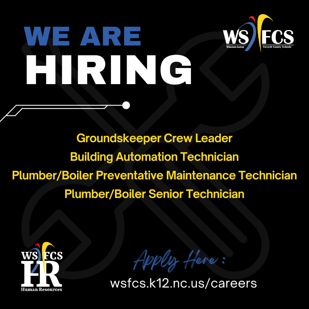 WSFCS_HR's tweet photo. Are you skilled in maintaining and repairing equipment? Do you have a knack for troubleshooting and ensuring smooth operations? We're excited to announce that we're expanding our maintenance team and looking for dedicated staff to fill these positions. ... https://t.co/DX5XSrQQbp https://t.co/A7EGNaTA7U