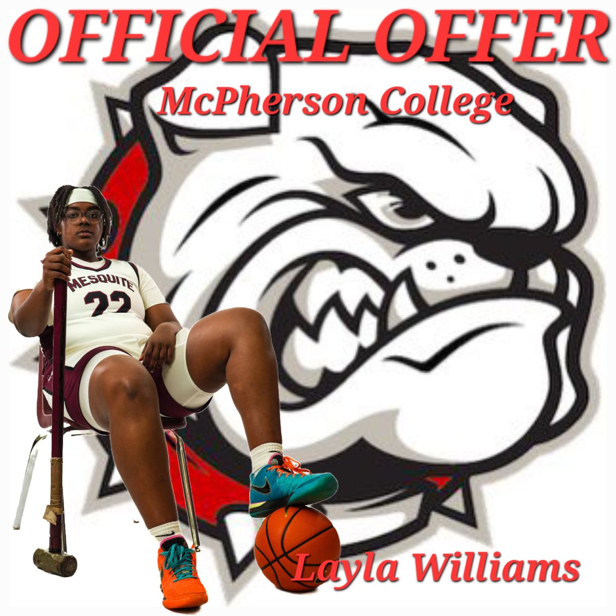 #AGTG After talks with <a href="/Coach_Nic_/">Josh Nichols</a> I am proud and excited to announce I have recieved my FIRST OFFICIAL OFFER from <a href="/MacBulldogsWBB/">McPherson Women's Basketball</a> <a href="/CoachKBaker41/">Kelsi Baker</a> <a href="/JasperCoach/">Coach Jasper E. Manning II</a> <a href="/SkeeterRecruits/">USVSUS</a> #thisseasonispersonal