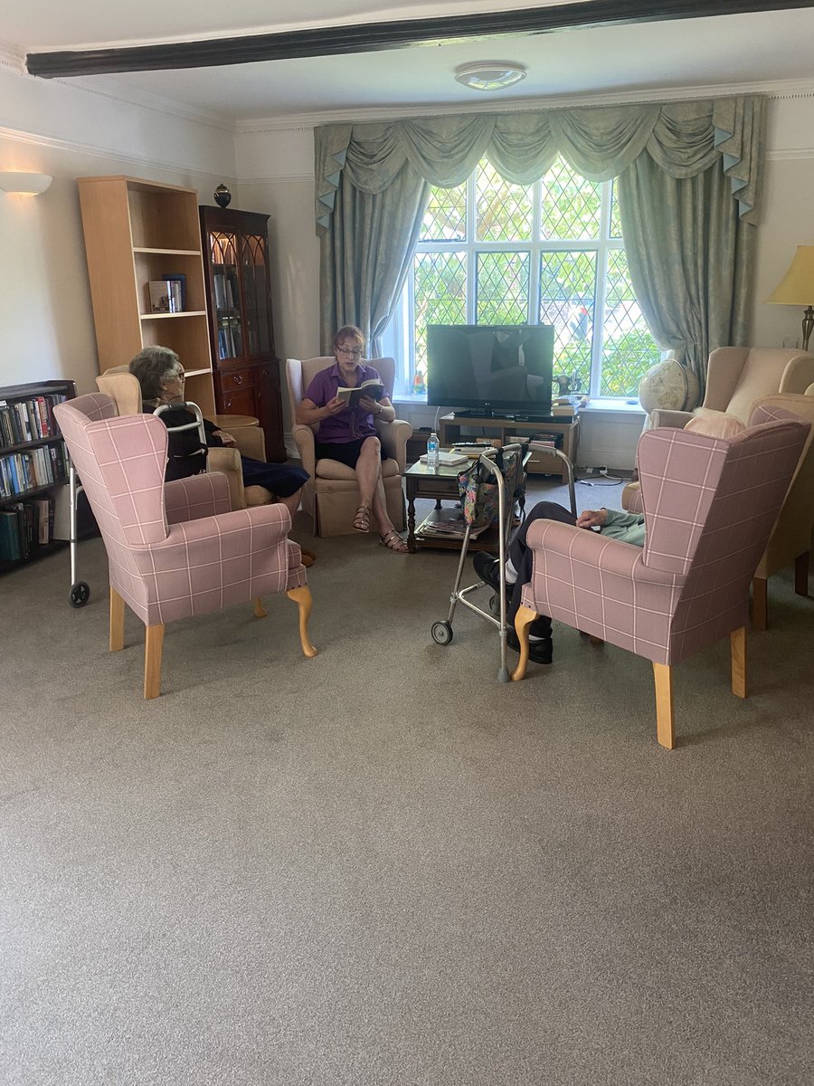 Small book club today as others have gone out with their families to enjoy the weather.