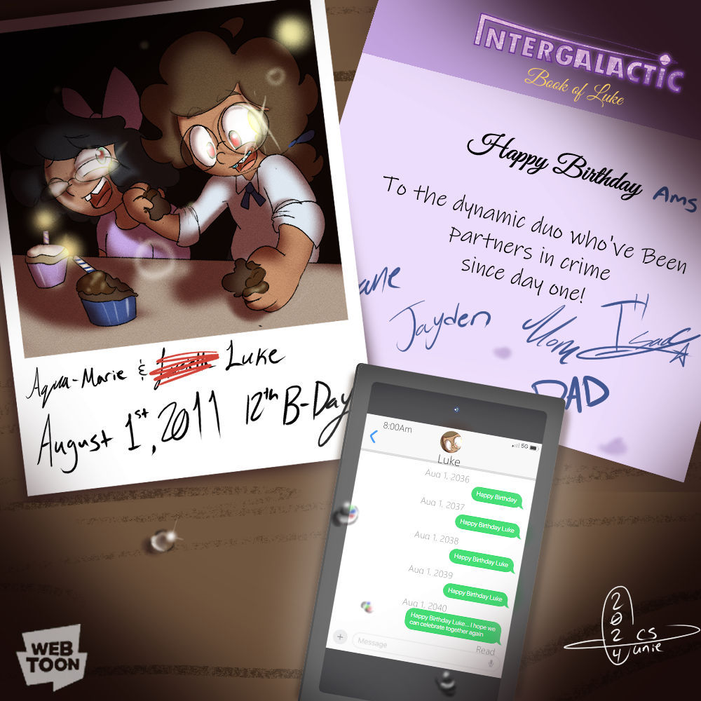 HAPPY BIRTHDAY to my two characters Luke and Ams. Read INTERGALACTIC | Book of Luke on webtoon Canvas NEW EP OUT NOW!! #WebtoonCanvas #webtooncanvashiddengem