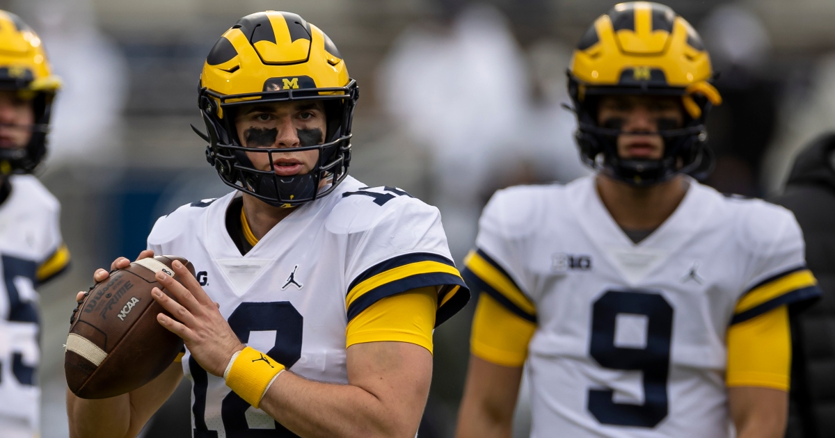 Cade is still in NCAAF and JJ is not. Not sure I've seen anyone discuss this hypothetical, but would he be QB1 in 2024 for <a href="/UMichFootball/">Michigan Football</a> if he had stayed? I don't think so, but do fans think? How about <a href="/SamWebb77/">Sam Webb</a> or <a href="/devingardnerXCI/">Devin GARDNER</a> or others? #qbcontroversy #GoBlue