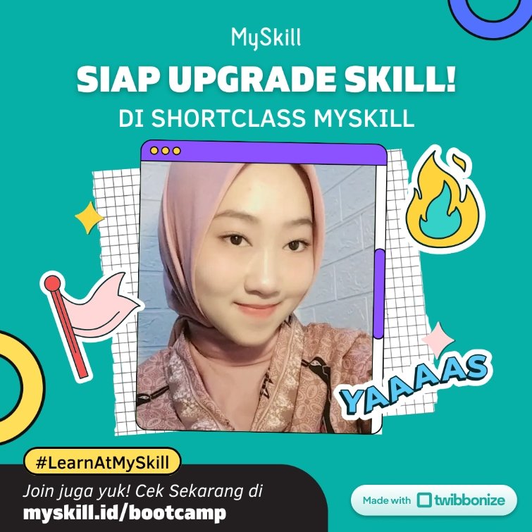 aysecrett_'s tweet photo. Hi, I'm Ayu Azzahra, dan aku ikutan Short Class, sebuah program kelas gratis Kelas ini menyediakan banyak topik-topik pilihan seperti Digital Marketing, Microsoft Excel dan masih banyak lagi.
@lina @sinty @berryb
#learnatmyskill #myskill #DigitalMarketing #shortclassmyskill https://t.co/kZqYUpeBKK
