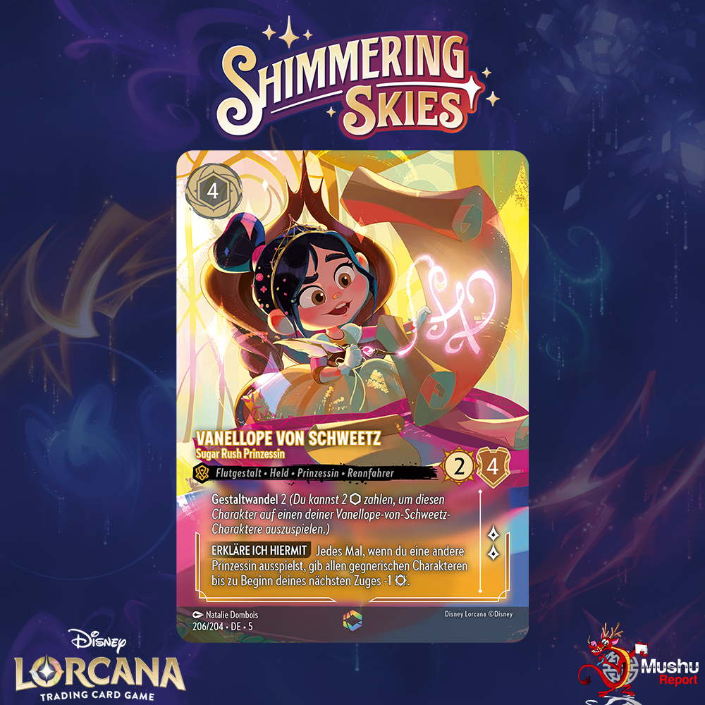 Sugar Rush Princess is the clear favorite to win the alternate artwork  race! https://t.co/CwfoPvB84e PS: Go follow the new official Disney Lorcana  France Instagram account too, link in the post! #DisneyLorcana  #ShimmeringSkies