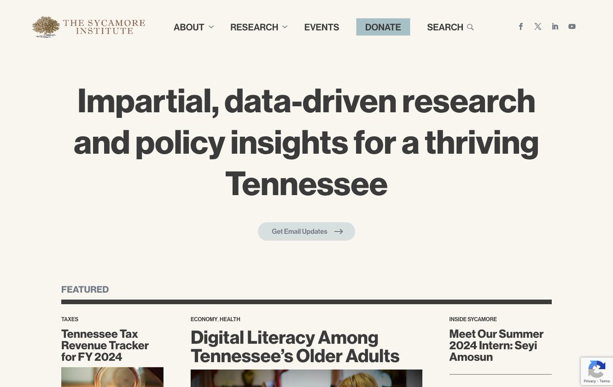 Polymathio's tweet image. Our newest web project is officially live! Congrats to our friends at The Sycamore Institute (@SycamoreTN) on their new and improved website: sycamoretn.org