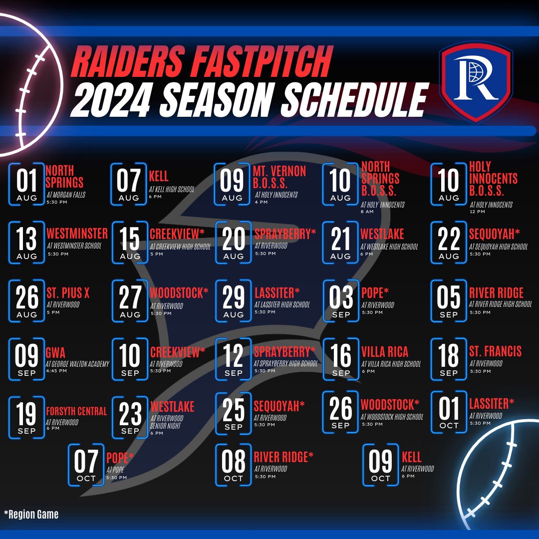 The season is finally here. Sandy Springs community STAND UP!!! Can’t wait to compete this season against the best in Georgia. Go Raiders!!!