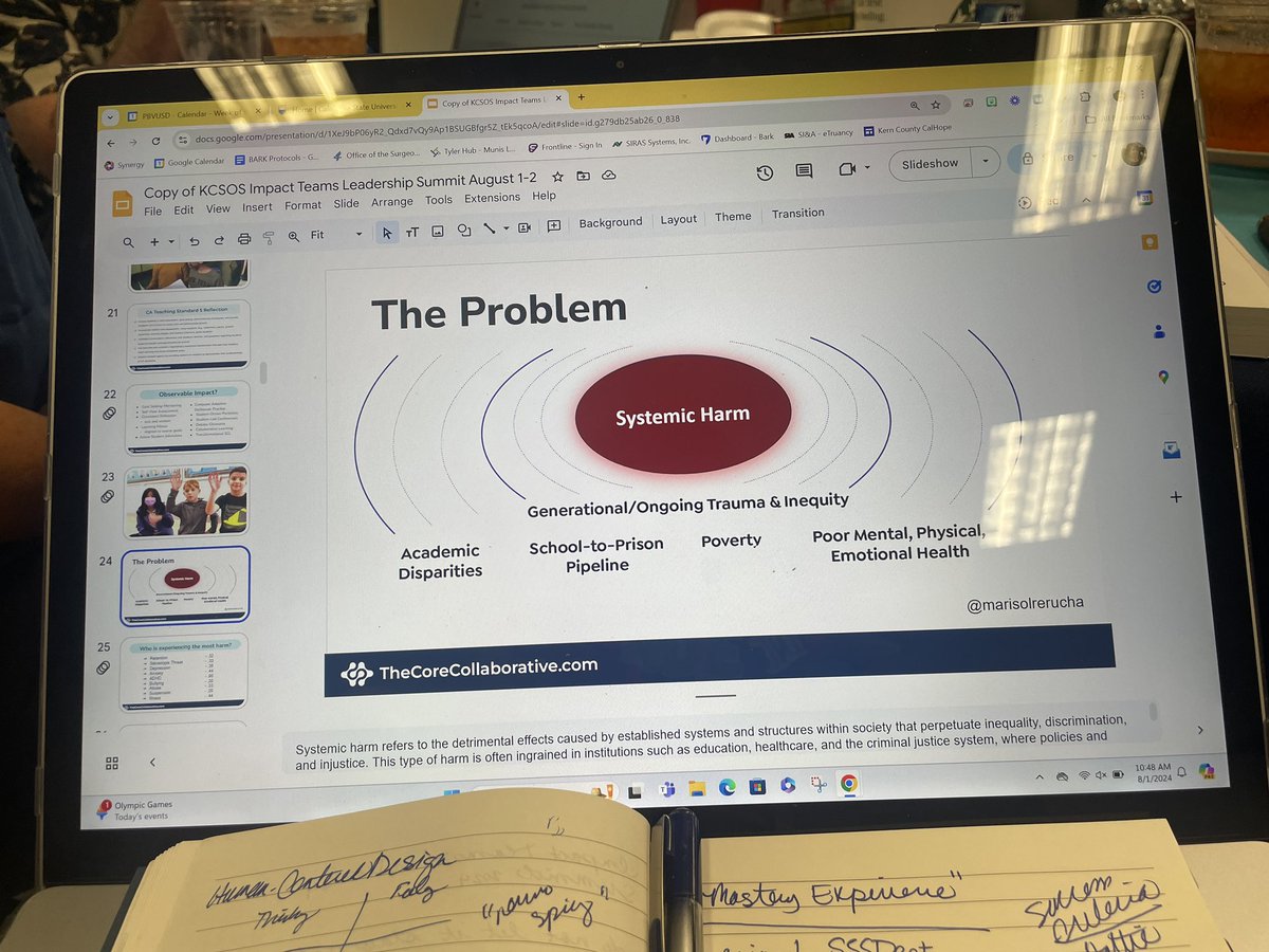 DrJazmineLFrias's tweet photo. How can we reduce and eliminate existing opportunity gaps for our students?
How can we as leaders disrupt the systemic harm?
#ImpactTeams #WeArePBV #AdminLeadershipSummit https://t.co/7BxogcUjlr