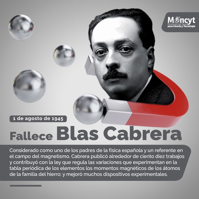#1Ago #Efemérides Fallece Blas Cabrera.

#PuebloDeJusticia