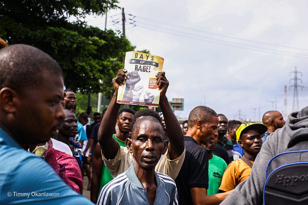 timmyokanlawon's tweet image. Today, August 1, 2024, Nigerians courageously protested against bad governance, hunger and hardship. 

Ojota, Lagos.

#EndBadGovernaceInNigeria 
#EndBadGovernanceInNigeria 
#EndBadGovernaceInNigeria 
#EndBadGovernaceInNigeria