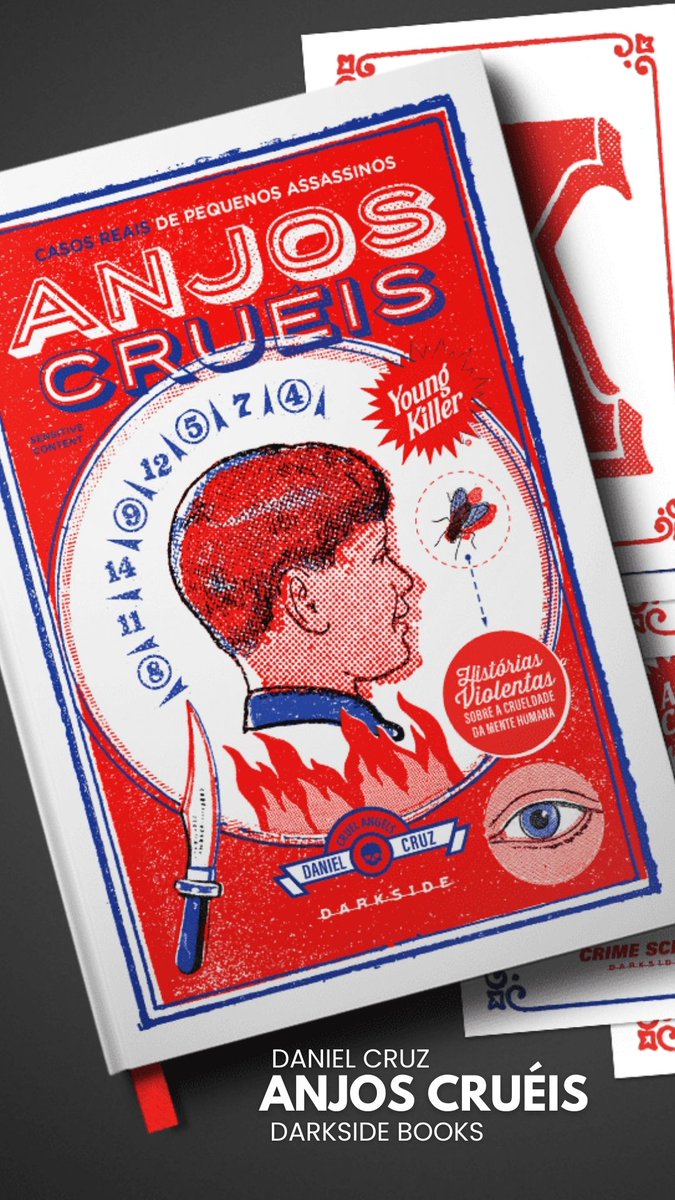 OAVCrime's tweet photo. Anjos Cruéis é o novo livro de Daniel Cruz, fundador e editor do OAV Crime.
Aproveite e adquira o seu na pré-venda com preço promocional + brinde.
🔥🔥💀🔪👶🏻📖
https://t.co/vAvn1DuqG0
#criançashomicidas #maldadeinfantil #psicopatiajuvenil
#DarkSideBooks
#OAVCrime https://t.co/eAJiH47kzj