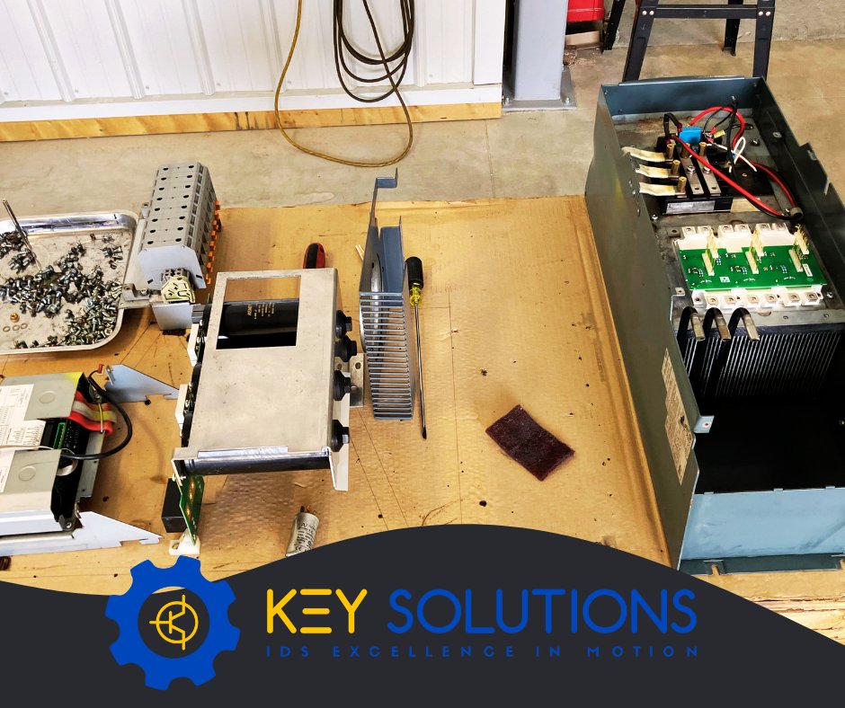 Re-furbishing an AC drive w/ new IGBT's, SCRs &amp; Fans. Giving a full cleaning can increase the drive's life span. Talk to IDS about preventative maintenance on ur Drives &amp; control cabinets, before critical failure shuts down your machine. #IDS #agriculture #wiring #manufacturing