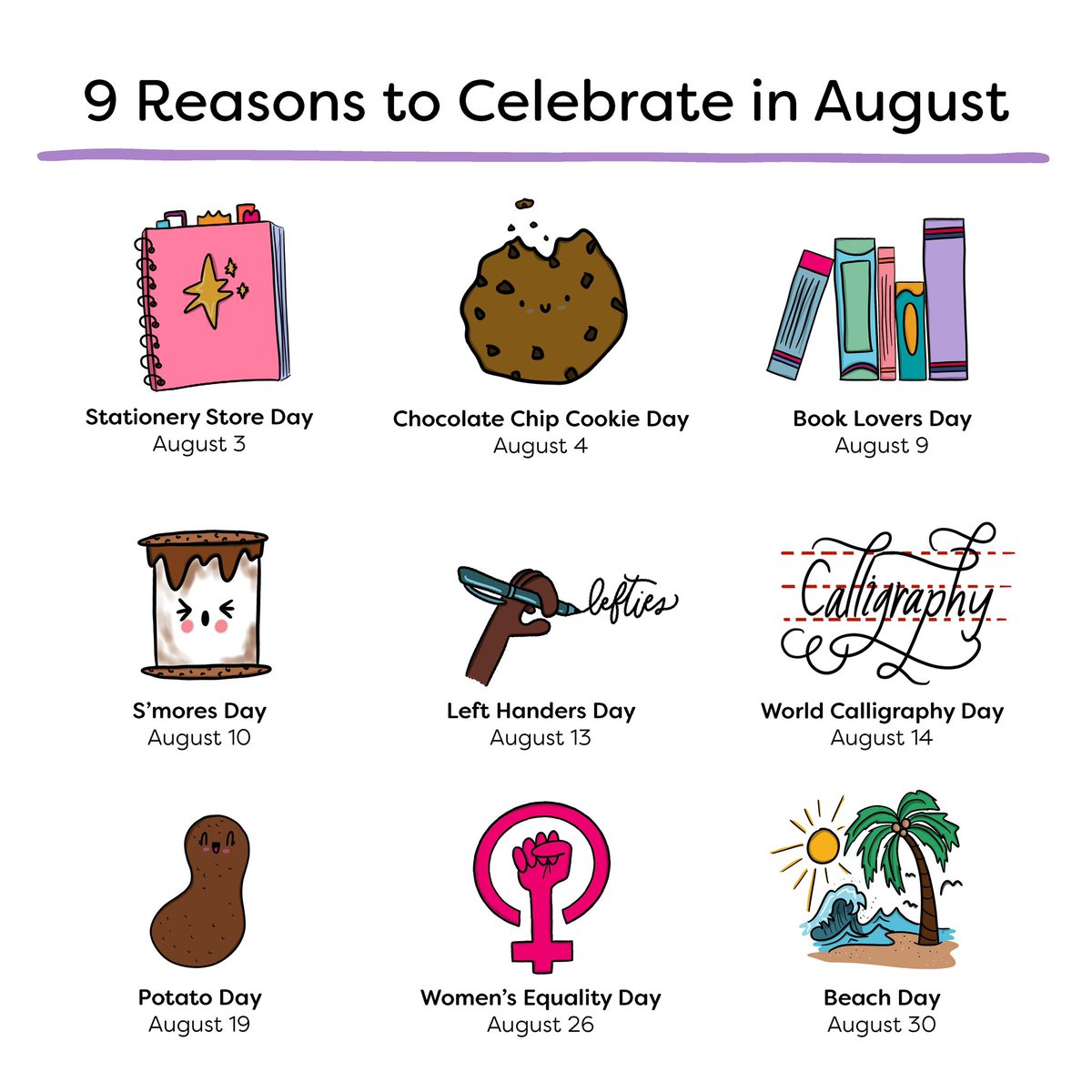 Which #August holiday are you most excited about? 🗓️🎉