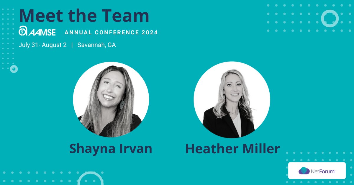 Be sure to stop by the <a href="/Comm_Brands/">Community Brands</a> table and talk to Shayna and Heather at <a href="/AAMSE/">AAMSE</a>'s Annual Conference! We are ready to talk to you about How #NetForum empowers #healthcare associations. 🤲 

Learn more about NetForum here: hubs.la/Q02JMdrn0

#AAMSE2024