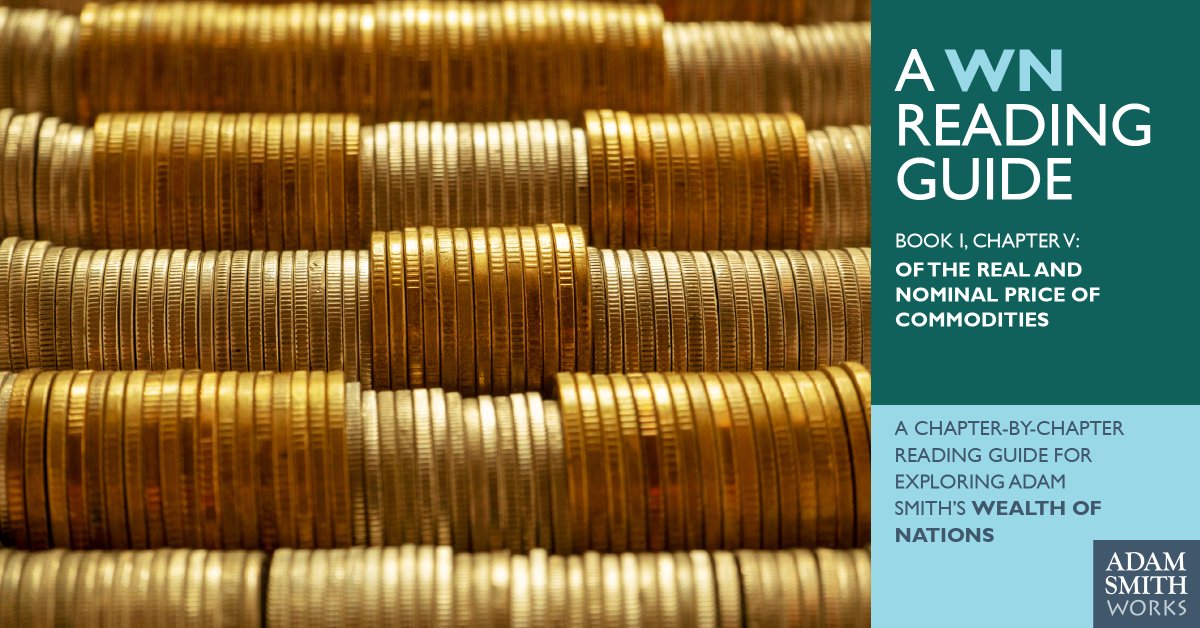 adamsmithworks's tweet photo. How does Smith differentiate between “real” and “nominal” price? Is Smith’s use of real and nominal values of commodities and labour consistent with our current use?
Explore #economics with #AdamSmith today. https://t.co/bqVoiqzFBS #RealVsNominal #WealthOfNations #FreeMarkets https://t.co/fEMqgwVefy