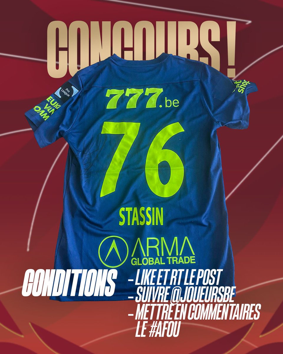 𝐂’𝐞𝐬𝐭 𝐩𝐚𝐬 𝐟𝐢𝐧𝐢 ! 🚨🇧🇪

Aujourd’hui, on se transforme en De Bruyne des grands soirs et on vous offre un SECOND cadeau. 👀

Pour fêter nos 4 ans, nous vous proposons un concours pour remporter un maillot floqué 𝐞𝐭 𝐬𝐢𝐠𝐧𝐞́ par 𝐋𝐮𝐜𝐚𝐬 𝐒𝐭𝐚𝐬𝐬𝐢𝐧 ! 💎🐥

Un