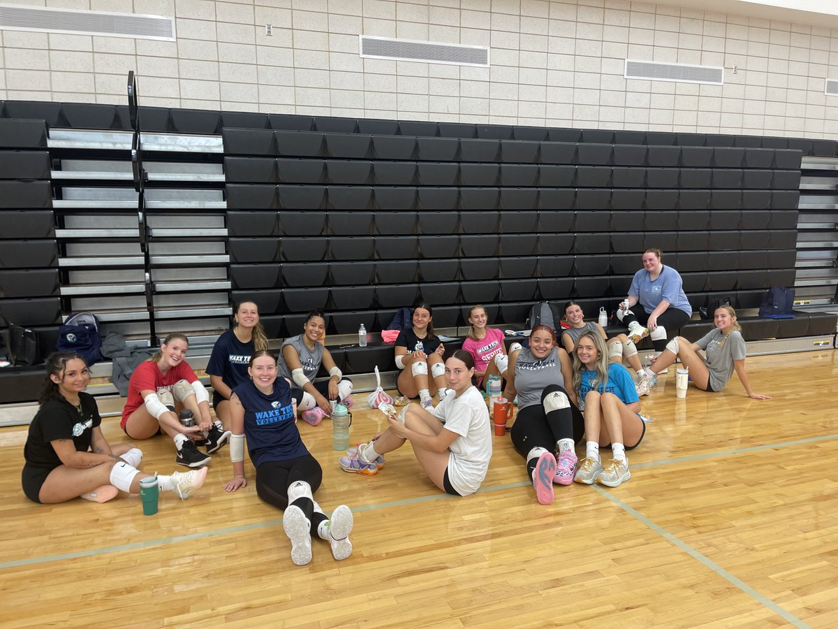 waketechvb's tweet photo. We are back on the court for our first official practice of the 2024 season... schedule announcement coming soon! #NJCAAVB #WakeTech 🏐🦅 https://t.co/SMA10uGEBL