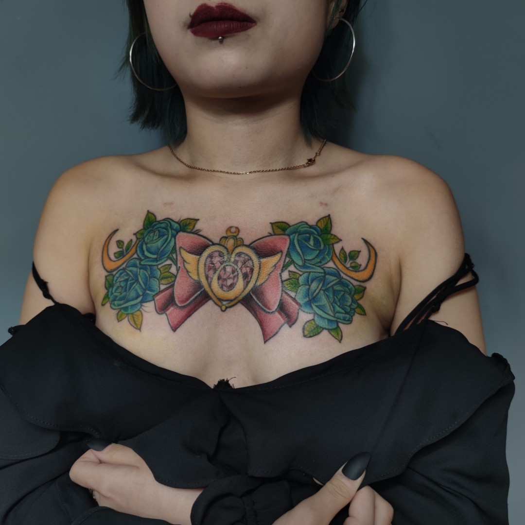 精美花胸纹身女- 抖音, image size:1080x1080
