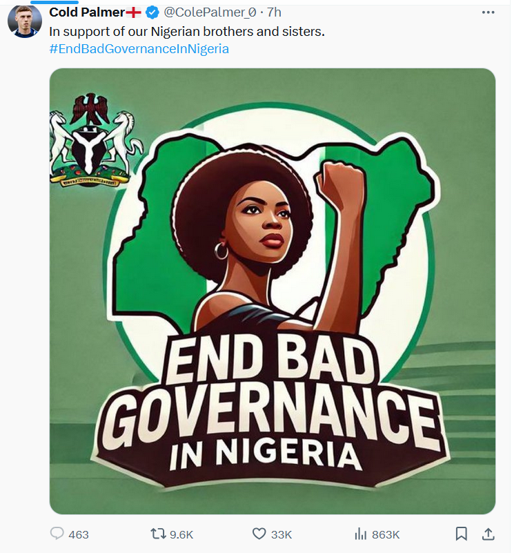 occp1967's tweet photo. The #FailedAPC and #FailedAPCUK will soon petition the @England over the post.
#EndBadGovernamceInNigeria Wike Lekki Toll Gate #AkpabioMustGo FCT Falz #TinubuMUSTGo Notcoin #protest24 Ojota Akure Ikeja Oloriburuku #ProtestNow #DontBelieveInPBAT #EndBadGovernaceProtest https://t.co/q7kwG5Hw2r