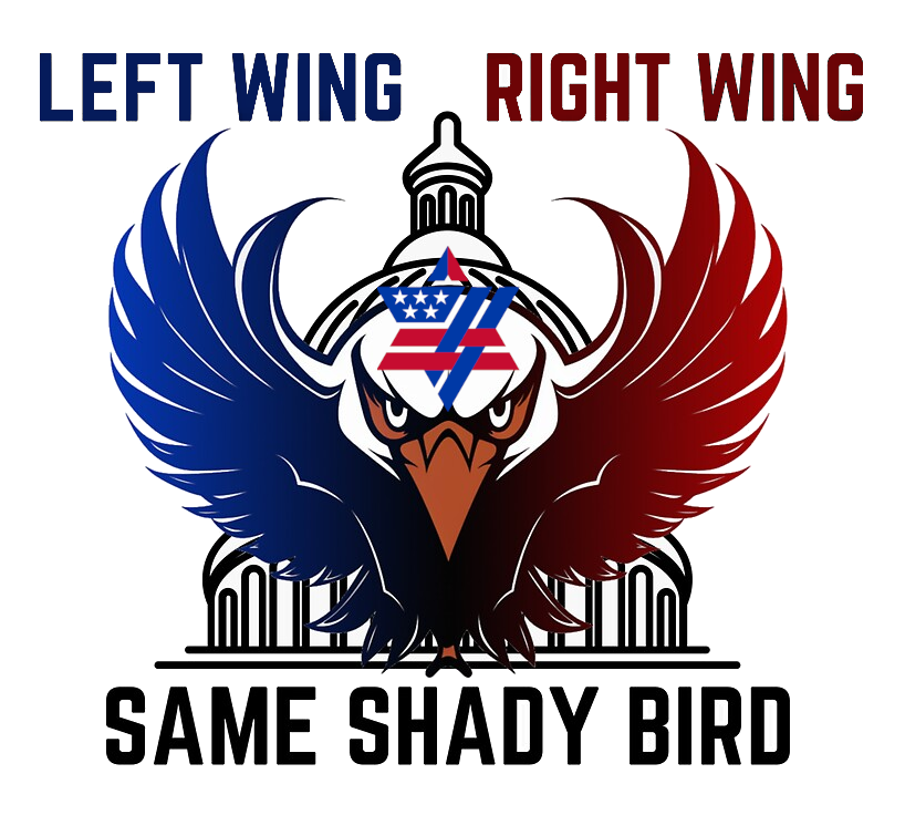 hizemantheory's tweet photo. "The Republican Party and the Democratic Party come out into the open and reveal to themselves and to the nation as nothing but the right wing and the left wing of the same bird of prey."