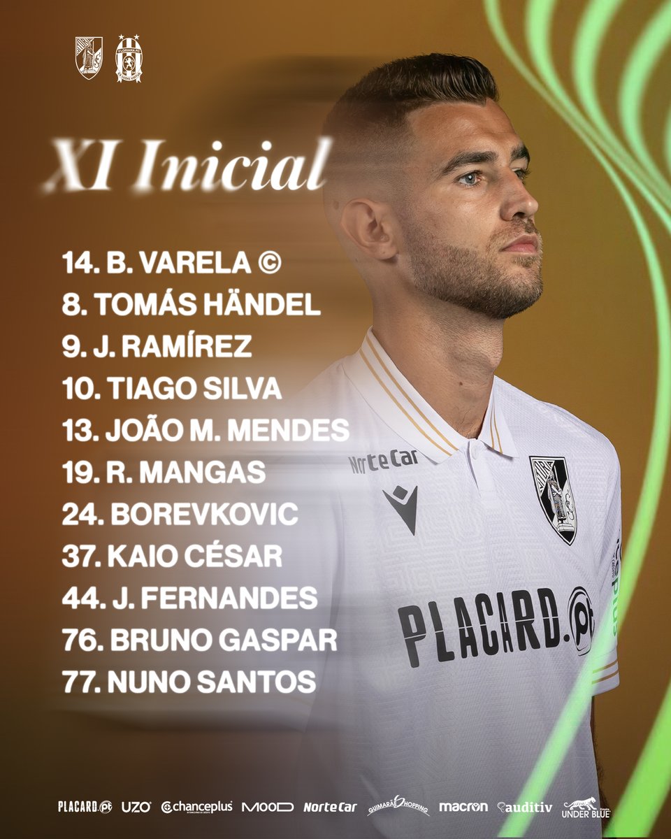 VitoriaSC1922's tweet photo. 📋 | 11 INICIAL - LINE UP
🚨 O 𝗫𝗜 𝗜𝗡𝗜𝗖𝗜𝗔𝗟 eleito por Rui Borges
💺: Charles, Miguel Maga, Mikel Villanueva, Tomás Ribeiro, Marco Cruz, Manu Silva, Telmo Arcanjo, Samu, Zé Carlos, Alberto Costa, Bica e Nélson Oliveira
#EspíritoDeVitória • #UECL • #VSCFFC https://t.co/hmc1Hh0neY