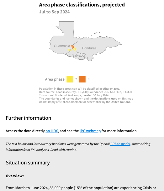 humdata's tweet photo. New HDX Signal. In the tri-national border of Rio Lempa, 88,000 people (15% of the population) are experiencing Crisis or worse food insecurity. 

The number is expected to rise to 123,000 (21%), according to food security data from @theIPCinfo.

For more: https://t.co/5twuWugPmD https://t.co/r2B0IbJbVR