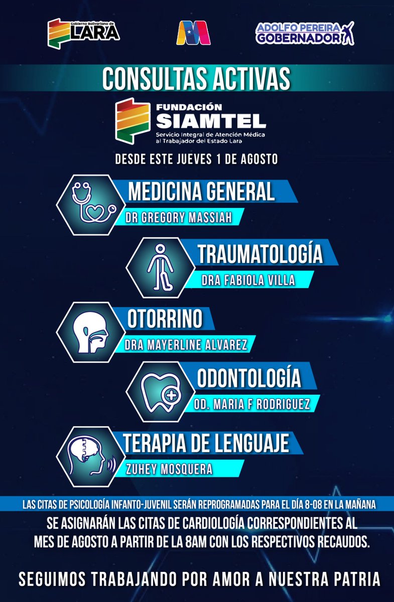 #1Ago Nuestro equipo de la Fundación Siamtel continúa trabajando para garantizar el bienestar de los trabajadores y trabajadoras.

#PuebloDeJusticia