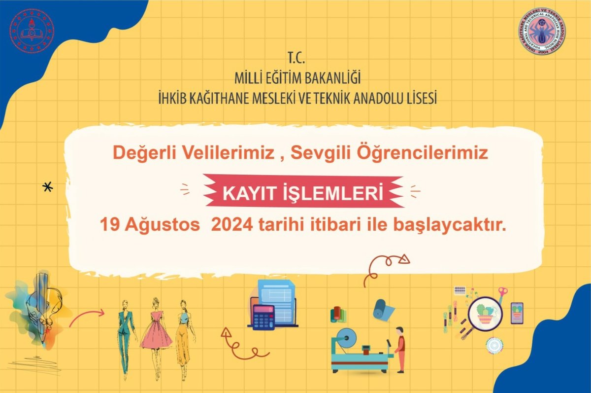ihkibkagithane's tweet photo. 2024-2025 Eğitim - Öğretim yılı 9. Sınıf Kayıtları https://t.co/PSHGDhGUaN