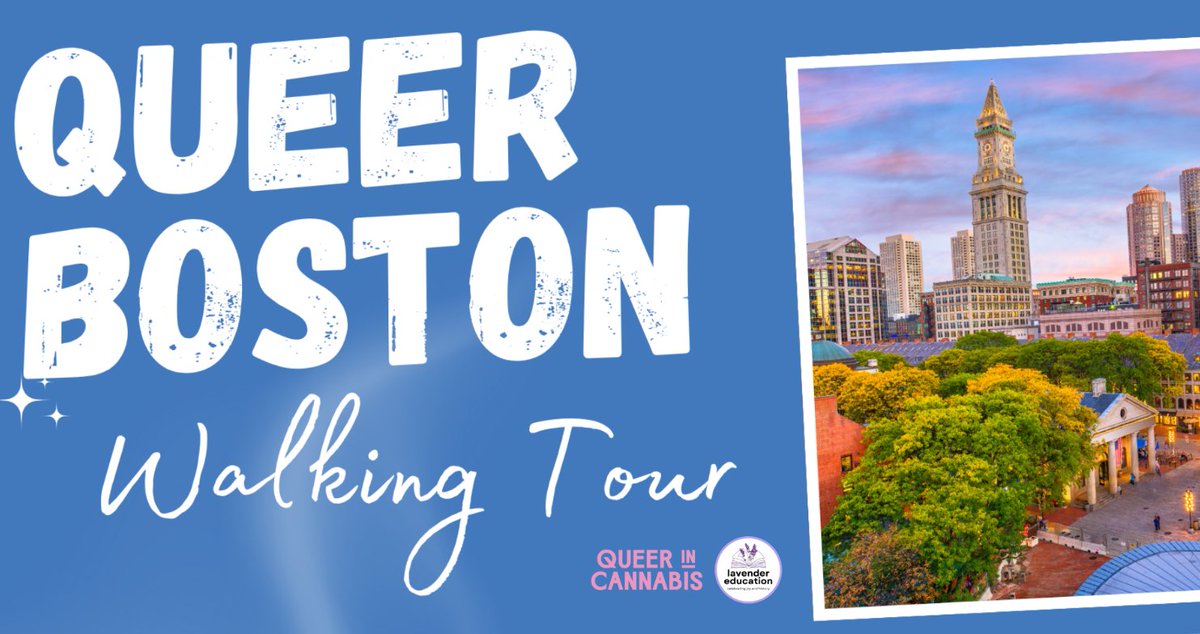 Queer in Cannabis!🏳️‍🌈🏳️‍⚧️Roll (and walk) with Rooted In, Queer In Cannabis, and Lavender Education all around Boston on a HIGHly queer cannabis walking tour👬👭Tomorrow 8/2 and Sunday 8/11 🤩Learn more and register on our website! 🌈