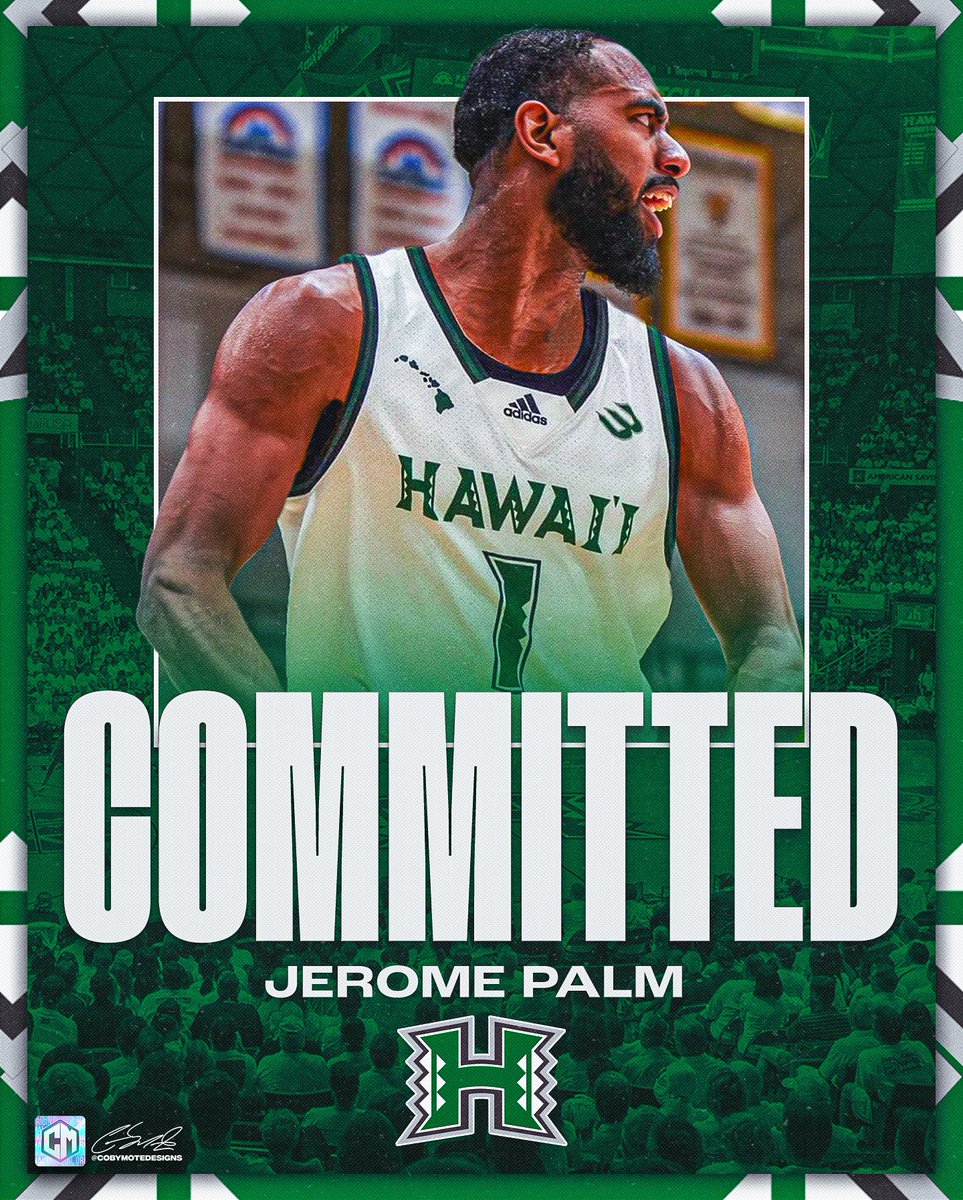 NEWS: Jerome Palm will transfer to Hawaii a source told <a href="/TheAthleticCBB/">The Athletic CBB</a> 

The 6’10 forward He averaged 4.7 points and 3.8 rebounds last season at Valparaiso