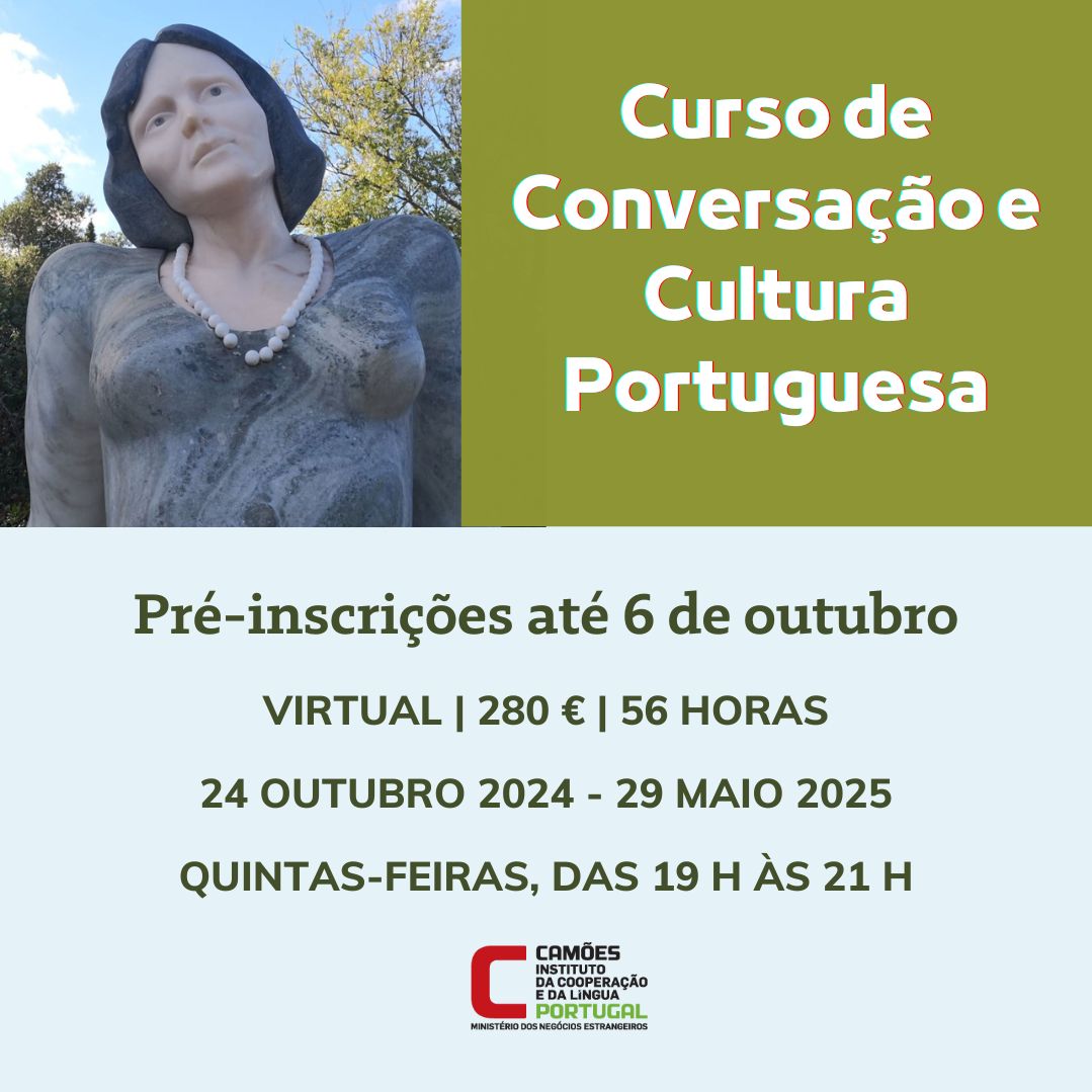 🗣️ Pratica o teu português com a <a href="/vera/">Aloe</a>.s.paulino e o resto de colegas de uma forma dinâmica e divertida.

 ℹ️ Informação no link da nossa bio!