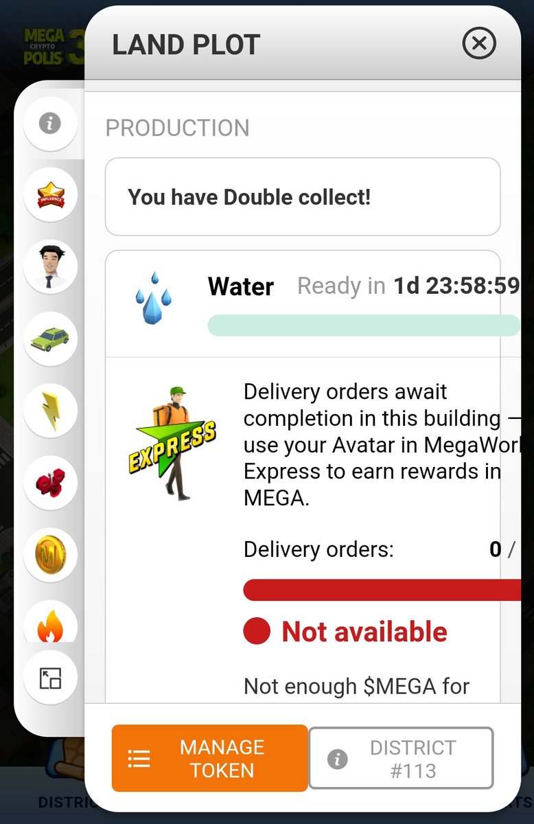 Andres_D113's tweet image. DOUBLE HIT! We hit the double energy collection twice!! 10%, we absolutely want you in District 113!

@MegaCryptoPolis 
@megaworld_io