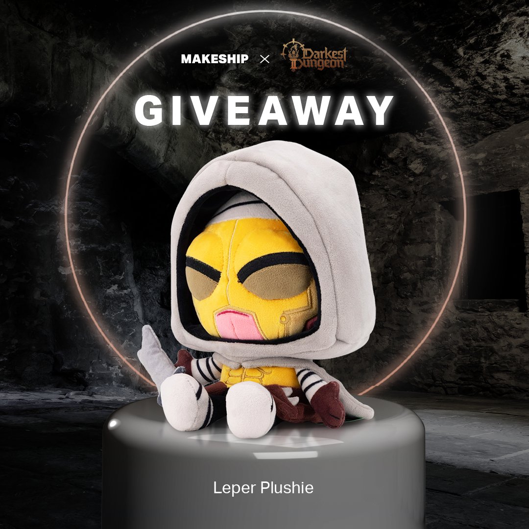 It’s giveaway time! 

We’re giving you the chance to win 1 of 2 Leper Plushies! 

How to participate:

1. Follow @makeship and <a href="/DarkestDungeon/">Darkest Dungeon</a>
2. Retweet this post

Giveaway ends on August 5th at 2PM ET. Good luck!