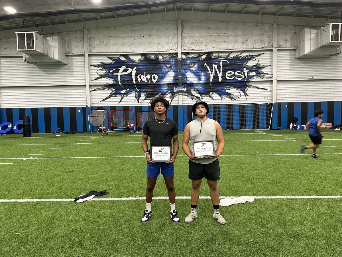 7 weeks, 28 days…2,940 minutes of work has come to an end for <a href="/WolvesPlano/">Plano West Wolves Football</a> and they are ready for the next phase! 

This group has shown grit throughout the whole summer and can’t wait to see it pay off! 

Congrats to our CO- Stars of the Year: Jordan Grant, Cole Dhurandhar