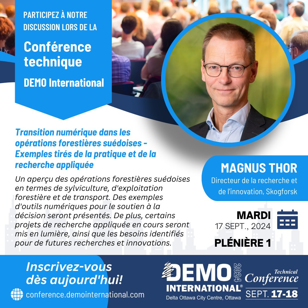 DemoIntl's tweet image. Secure Your Spot Now!&quot;

Unlock the Future of Forestry / Join Us for the Ultimate Conference Experience!
This two-day event will be packed with expert insights, networking opportunities, and groundbreaking technologies. 
Explore the full program: bit.ly/2024DemoIntern…
