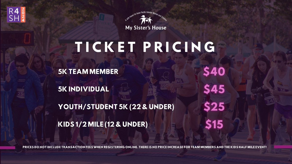 REGISTRATION IS NOW OPEN!

Join us for our 21st annual Run for a Safe Haven 5K on Saturday, October 26.

Get your tickets here:
runforasafehaven.com

#R4SH2024