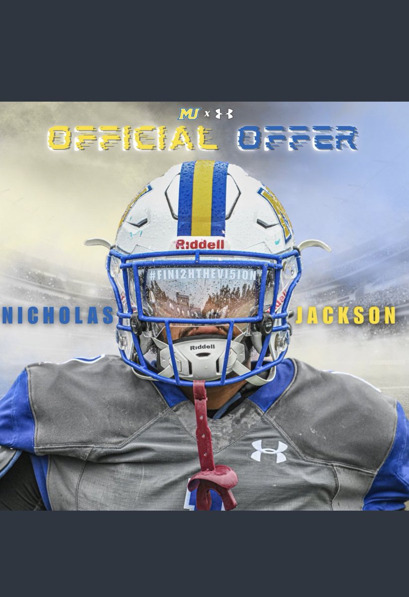 Nicholas Jackson (@nicolasj56) on Twitter photo Super grateful to receive my first offer from <a href="/MUCougarsFB/">Misericordia University Football</a>!! <a href="/CoachClark78/">Chris Clark</a> <a href="/CoachBaxter5/">Logan Baxter</a> <a href="/Coach_Cottle/">Tyler Cottle</a> <a href="/JaretJystad/">Coach Jystad</a> Super grateful to receive my first offer from <a href="/MUCougarsFB/">Misericordia University Football</a>!! <a href="/CoachClark78/">Chris Clark</a> <a href="/CoachBaxter5/">Logan Baxter</a> <a href="/Coach_Cottle/">Tyler Cottle</a> <a href="/JaretJystad/">Coach Jystad</a>