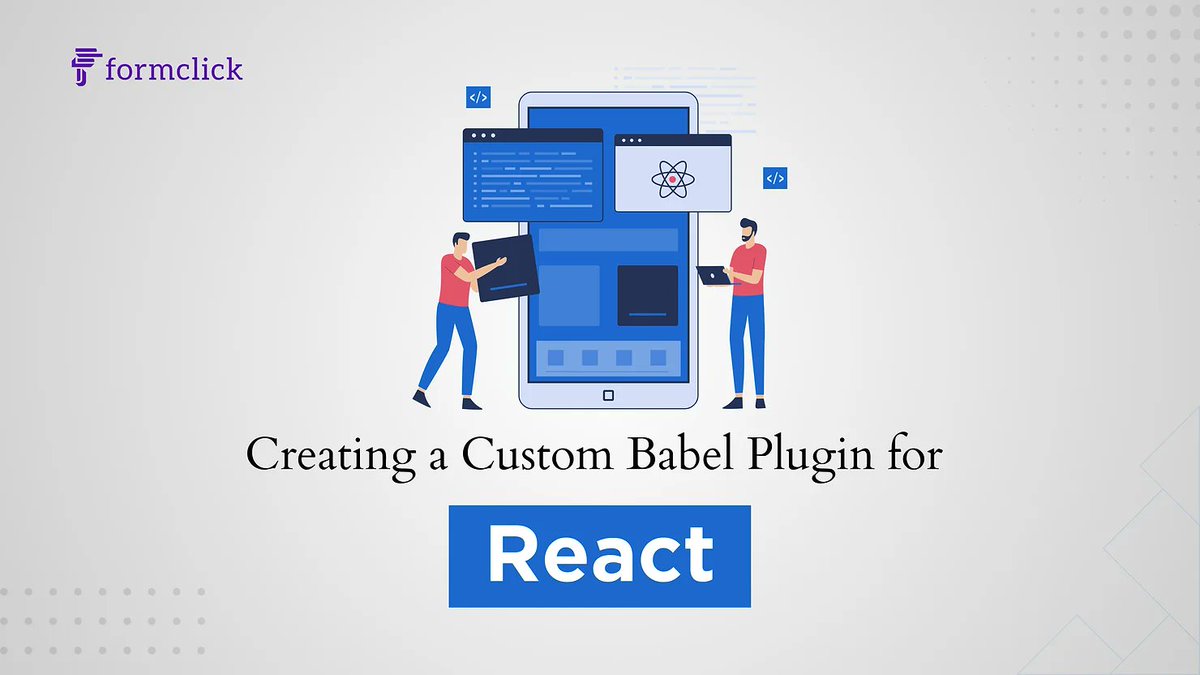 formclickoff's tweet image. Ready to take your React projects to the next level?  Check out our latest guide on &quot;Creating a Custom Babel Plugin for React&quot; and unlock new possibilities!
#formclick #nocode #ReactJS #Babel
Read the entire blog at blog.formclick.io/post/creating-…