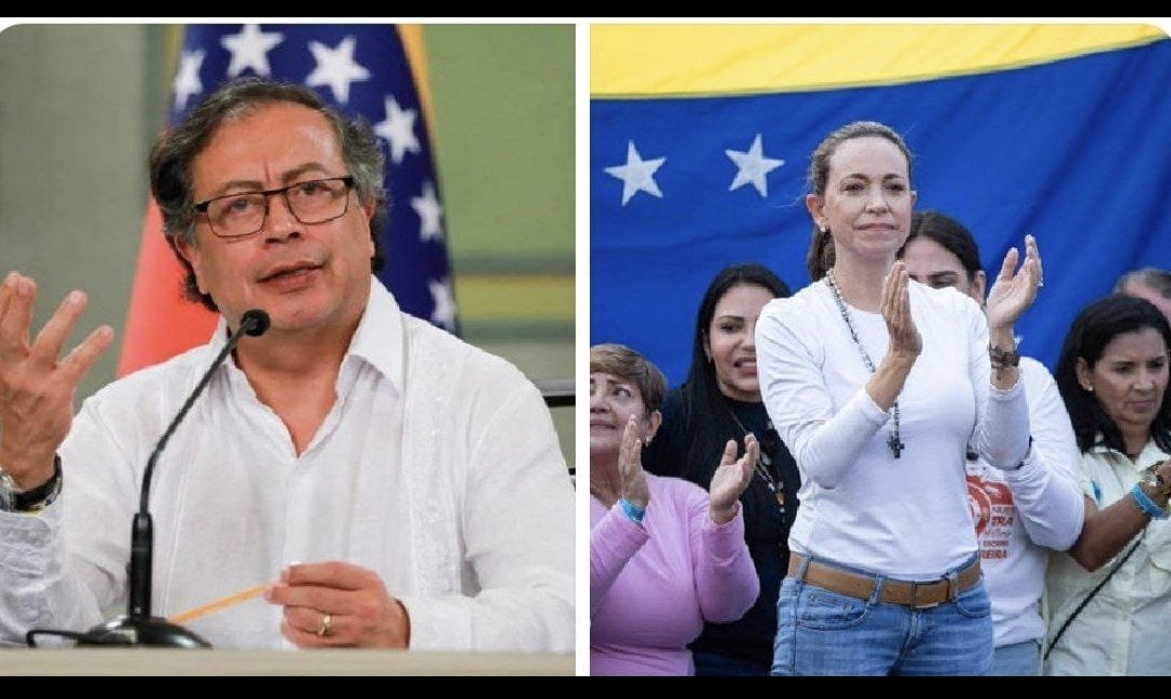 🇨🇴 Petro en la OEA "No es un gobierno extranjero el que debe decidir quién es el presidente de Venezuela. Es a los venezolan@s a quiénes corresponde llegar a un acuerdo político para q cese la violencia y establecer la forma transparente del escrutinio con garantías para todos".