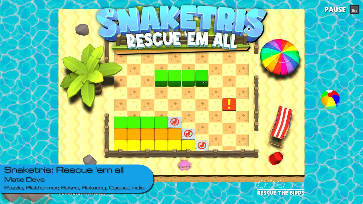 OverageGmngCom's tweet photo. OG plays Snaketris: Rescue 'em all!
https://t.co/6JiLbdBuDc

Like &amp; Sub!

@MateDevs

#Snaketris #PuzzlePlatformer #RetroGaming #PuzzleChallenge #Relaxing #IndieGameTrends #IndieWatch #IndieDev #GameDev #IndieGameDev #IndieGame #IndieGames #Gameplay #LetsPlay #Gaming https://t.co/x2IvGmvtQA
