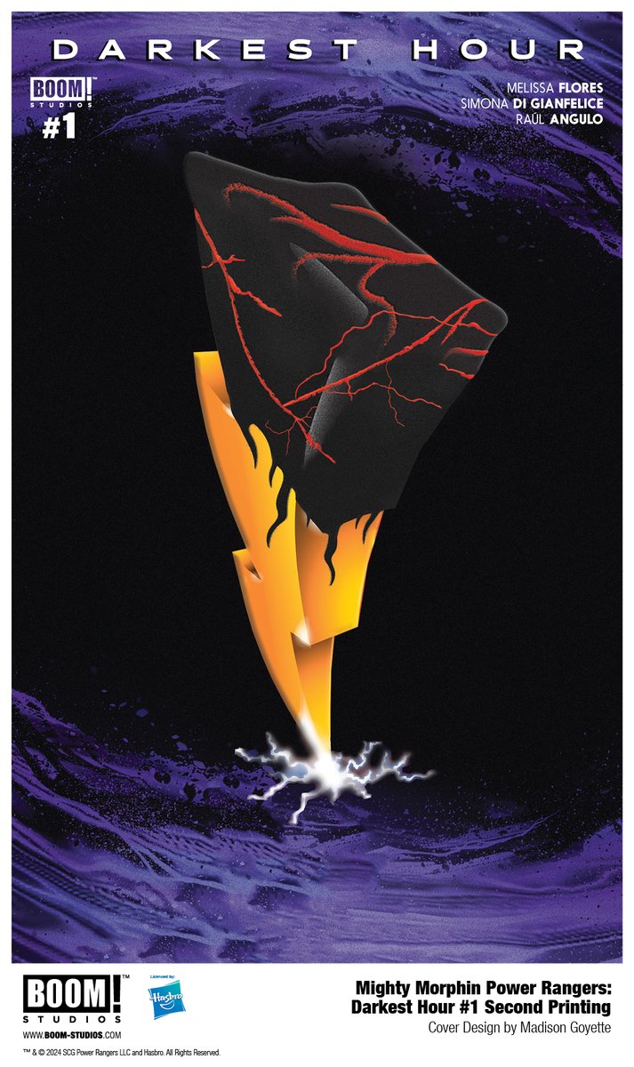 The FINAL issue in the eight-year comic book saga, MIGHTY MORPHIN POWER RANGERS: DARKEST HOUR #1, has sold out!

The SECOND PRINTING (JUN248462) will be available at your local comic book shop Wednesday, September 4th. More Info: boomstud.io/MMPRDHOSSP