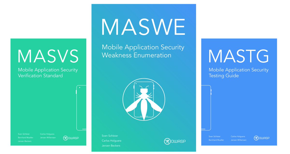 OWASP Mobile App Security (@owasp_mas) on Twitter photo 🆕📲 Announcing the release of the <a href="/owasp/">OWASP® Foundation</a> MASWE (Weakness Enumeration) beta! This brand new OWASP MAS resource bridges the gap between MASVS high-level controls and MASTG low-level testing, using a similar approach to CWEs.
Blog post: mas.owasp.org/news/2024/07/3…
#MobileSecurity 🆕📲 Announcing the release of the <a href="/owasp/">OWASP® Foundation</a> MASWE (Weakness Enumeration) beta! This brand new OWASP MAS resource bridges the gap between MASVS high-level controls and MASTG low-level testing, using a similar approach to CWEs.
Blog post: mas.owasp.org/news/2024/07/3…
#MobileSecurity