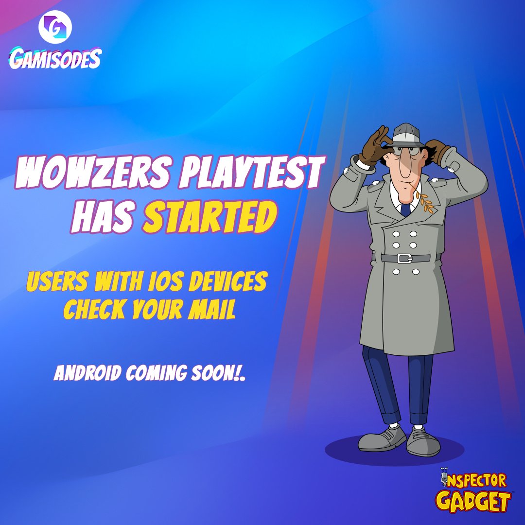 PlayGamisodes's tweet image. Hello Everyone!! Playtesting has started for Act 1. We have selected the participant for the first Act and emails have been sent out to them.
Check your mail now. Android Playtesting will also start very very soon. 

#Playtesting #InspectorGadget 
#NostalgiaRevived  #Cartoons