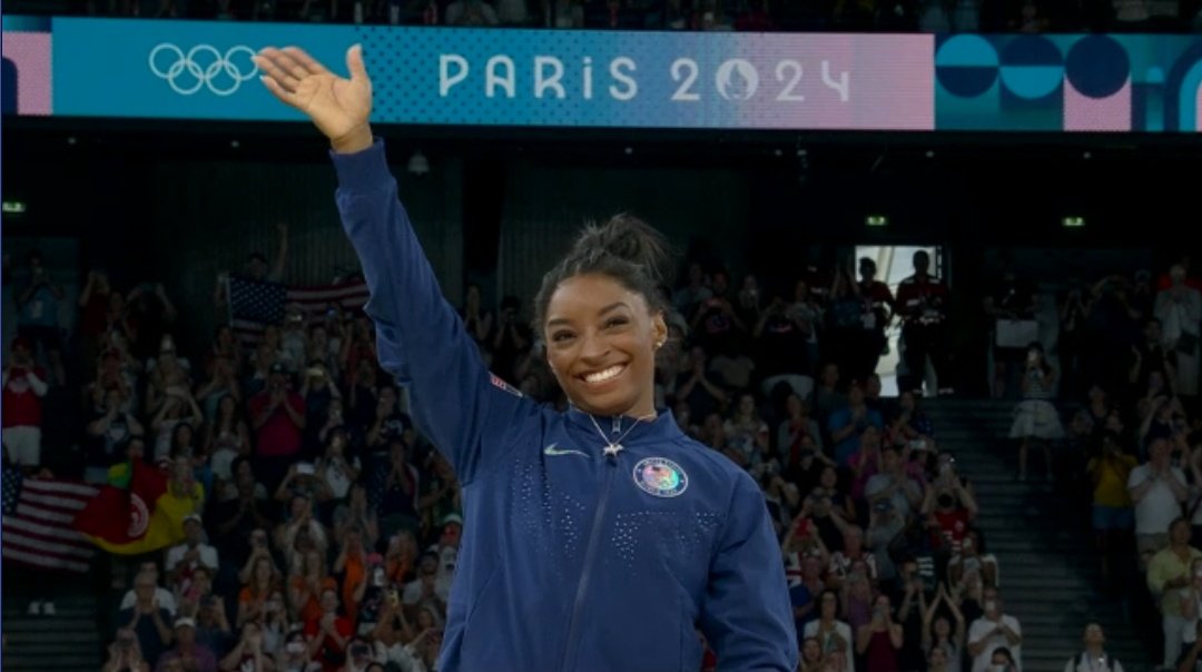 AliArmian's tweet photo. 🇫🇷 Paris Olympics | Day Six 

🏅 And like that, Simone Biles wins GOLD for Artistic Gymnastics 🤸🏿‍♀️.

#Olympics #Paris2024 https://t.co/g7pv7hX5FS