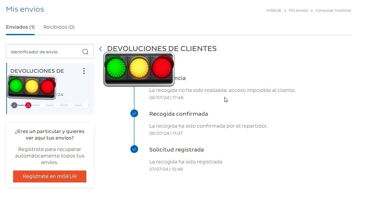 albertohdm's tweet photo. 4 días esperando a que vengan a recoger un paquete. En atención al cliente no contestan....@SEUR_responde @SEUR https://t.co/K5H9Ko2Itz