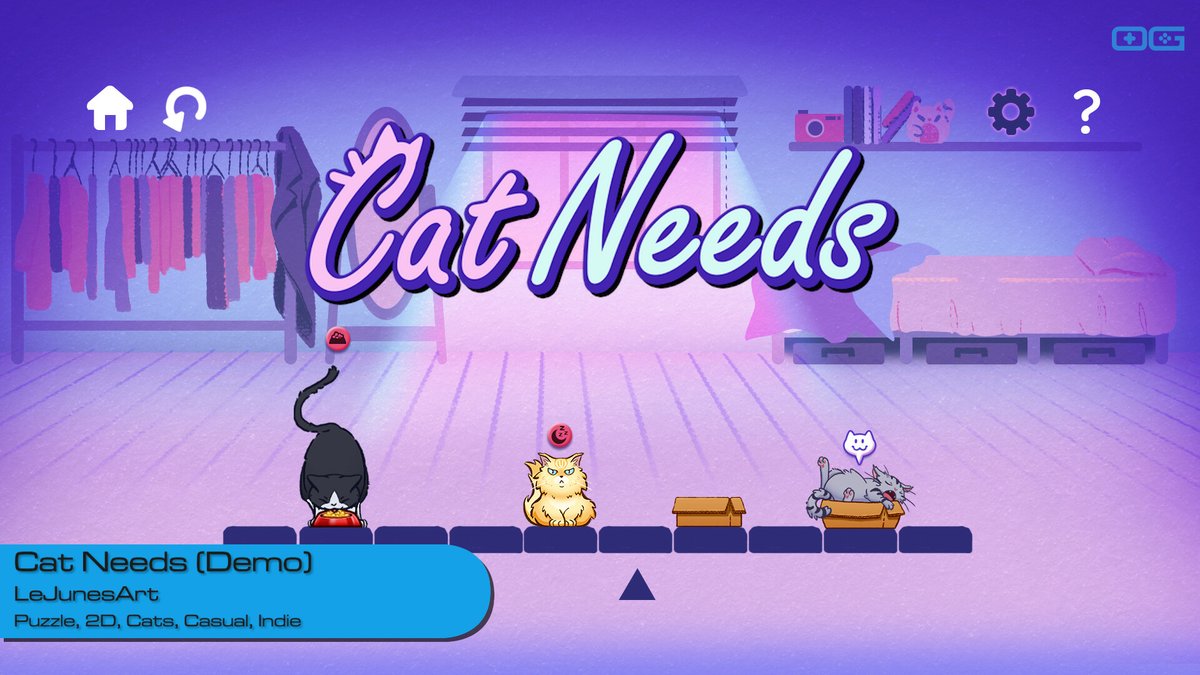 OverageGmngCom's tweet photo. OG plays Cat Needs (Demo)!
https://t.co/Ds4mBEreVr
Like & Sub!
@LeJunesArt
#catneeds #puzzle #2D #cats #casual #cozy #IndieGameTrends #IndieWatch #IndieDev #GameDev #IndieGameDev #IndieGame #IndieGames #Gameplay #letsplay #gaming https://t.co/f48mKAytkl