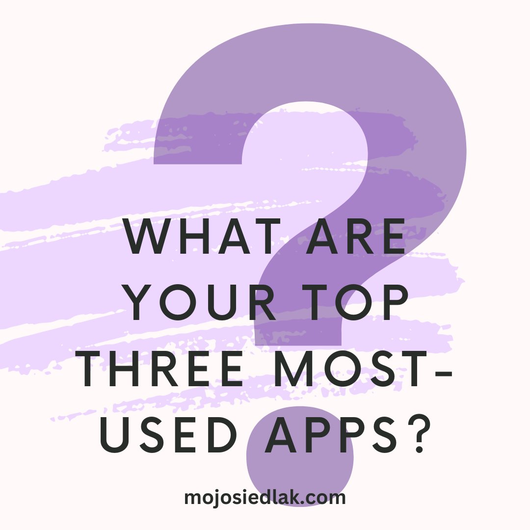 mojosiedlak's tweet image. 📱 I&apos;m curious! What are your go-to apps? Share your top three! 🌟 #TopApps #TechFavorites #AppLife