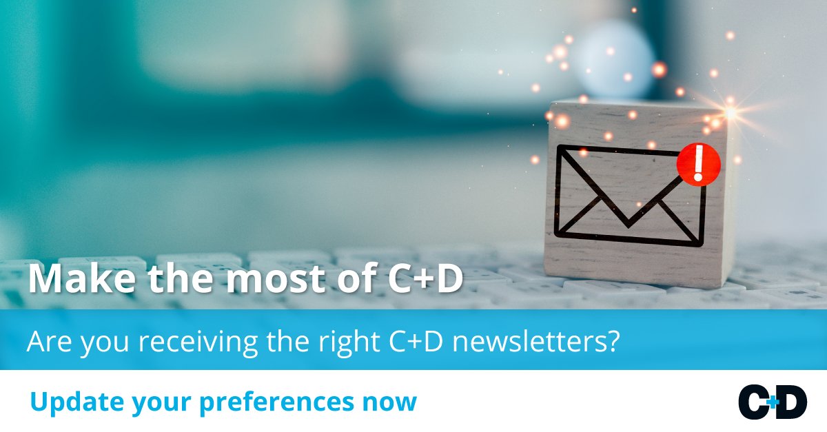 Are you making the most of C+D? Customise your newsletter subscriptions to get the content that matters to you. #CDnews #pharmacist 

chemistanddruggist.co.uk/my-account/ema…