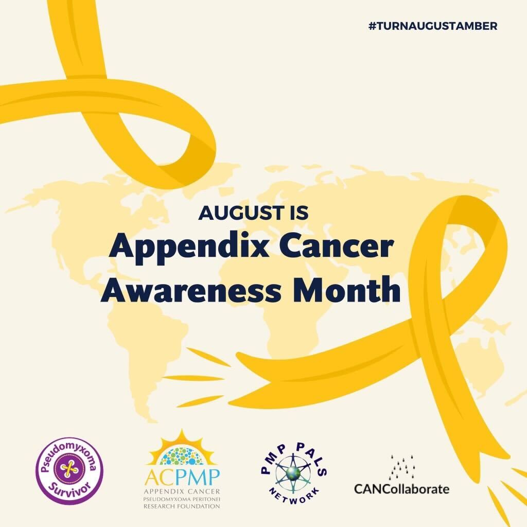 Appendix Cancer PMP Research Foundation (@acpmpresearch) on Twitter photo 🎗️A whole month raising awareness for appendix cancer worldwide.
Why? August is officially recognized as Appendix Cancer Awareness Month. 🎗️A whole month raising awareness for appendix cancer worldwide.
Why? August is officially recognized as Appendix Cancer Awareness Month.