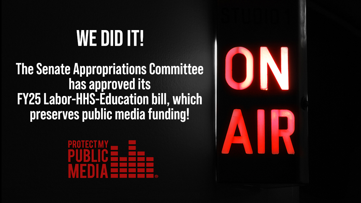 MyPublicMedia's tweet image. After months of tireless advocacy, we&apos;re finally turning the tide for public media funding!

Thanks for taking a stand for your local public radio and TV stations. 📺 📻