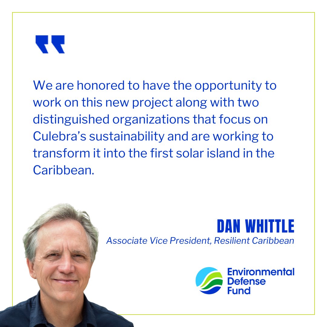 In collaboration with Foundation for a Better Puerto Rico &amp; Mujeres de Islas, we're bringing community-based solar to Culebra, Puerto Rico! ☀️ 

This new project will add up to 150 solar energy and storage systems to low-income households on the island. bit.ly/4cbWJpg